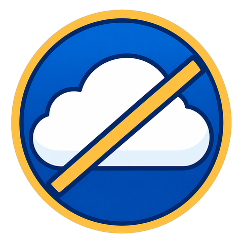 No-cloud badge